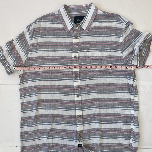 Rails Carson Casual Button Down Linen Shirt Large - Picture 14 of 17